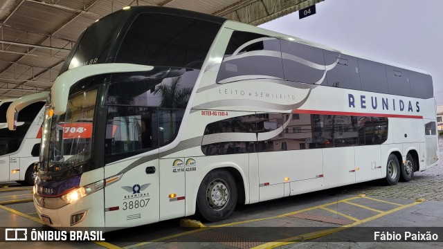 Reunidas Transportes Coletivos 38807 na cidade de Balneário Camboriú, Santa Catarina, Brasil, por Fábio Paixão. ID da foto: 11267450.