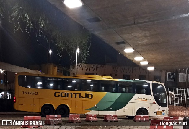 Empresa Gontijo de Transportes 14690 na cidade de Belo Horizonte, Minas Gerais, Brasil, por Douglas Yuri. Número da foto: #11266955.