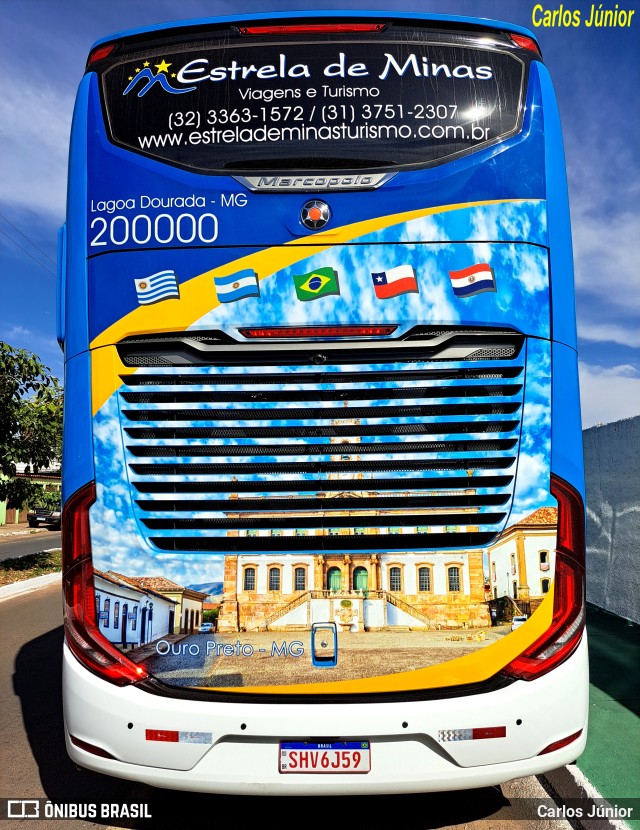 Estrela de Minas Viagens e Turismo 200000 na cidade de Trindade, Goiás, Brasil, por Carlos Júnior. Número da foto: #11269608.