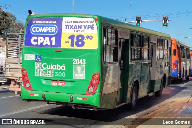 Rápido Cuiabá Transporte Urbano 2043 na cidade de Cuiabá, Mato Grosso, Brasil, por Leon Gomes. Número da foto: #11269672.