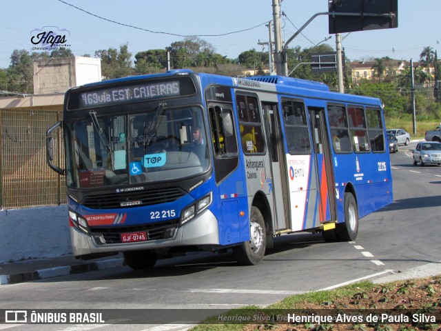 Viação Cidade de Caieiras 22.215 na cidade de Franco da Rocha, São Paulo, Brasil, por Henrique Alves de Paula Silva. ID da foto: 11269067.