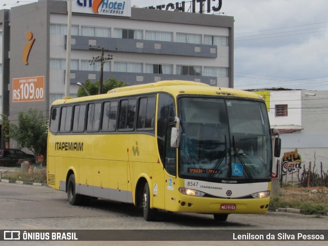 Viação Itapemirim 8547 na cidade de Caruaru, Pernambuco, Brasil, por Lenilson da Silva Pessoa. ID da foto: 11270710.