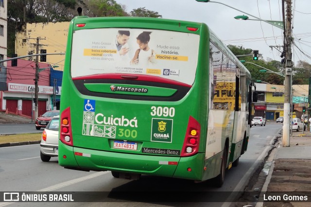 Expresso Caribus Transportes 3090 na cidade de Cuiabá, Mato Grosso, Brasil, por Leon Gomes. Número da foto: #11270756.
