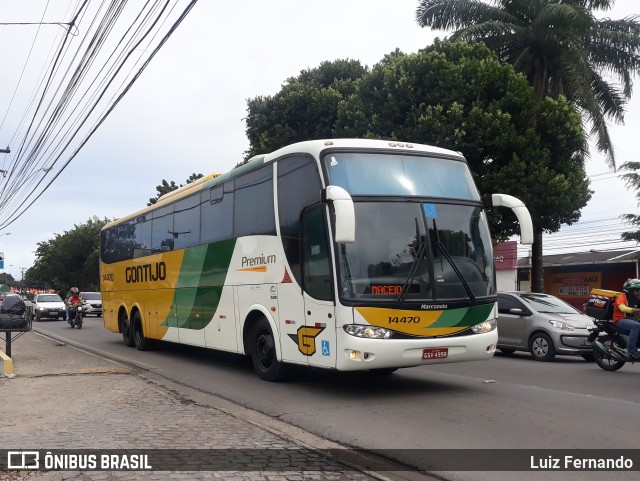 Empresa Gontijo de Transportes 14470 na cidade de Maceió, Alagoas, Brasil, por Luiz Fernando. ID da foto: 11270060.