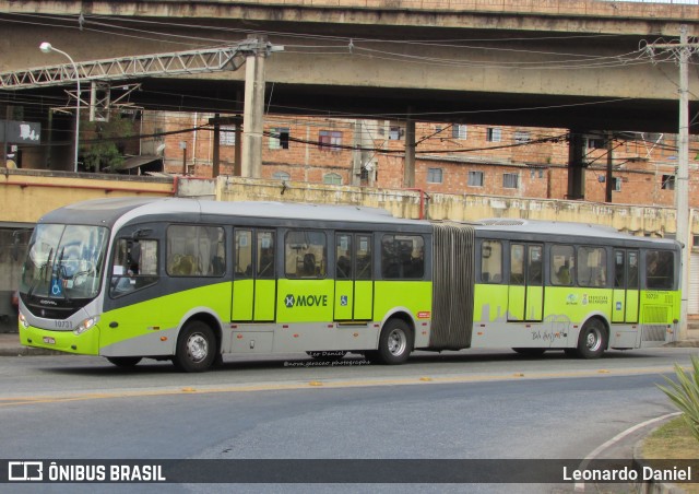 Milênio Transportes 10731 na cidade de Belo Horizonte, Minas Gerais, Brasil, por Leonardo Daniel. ID da foto: 11269656.