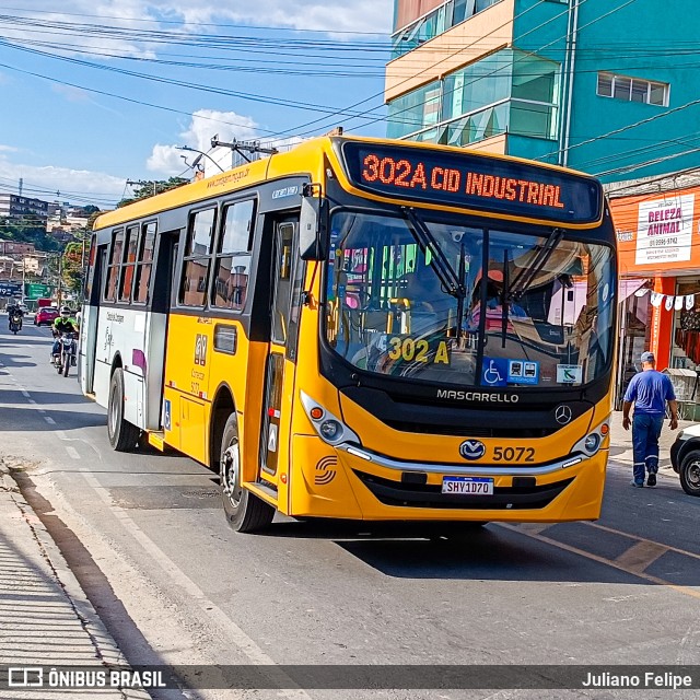 Viação Novo Retiro 5072 na cidade de Contagem, Minas Gerais, Brasil, por Juliano Felipe. Número da foto: #11272693.