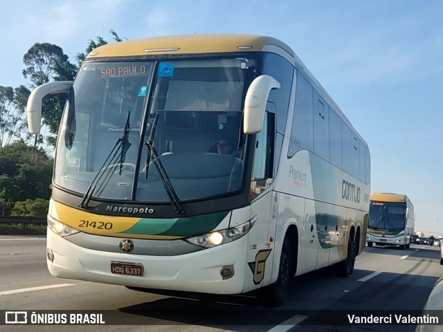 Empresa Gontijo de Transportes 21420 na cidade de São Paulo, São Paulo, Brasil, por Vanderci Valentim. ID da foto: 11273458.