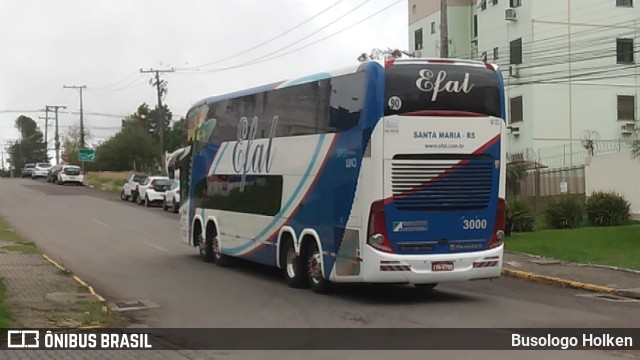 Efal - Expresso Faxinalense Ltda. 3000 na cidade de Santa Maria, Rio Grande do Sul, Brasil, por Busologo Holken. Número da foto: #11271663.