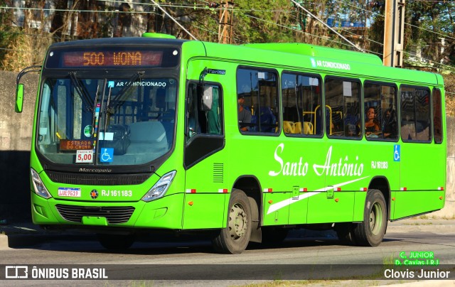 Transportes Santo Antônio RJ 161.183 na cidade de Duque de Caxias, Rio de Janeiro, Brasil, por Clovis Junior. ID da foto: 11271889.