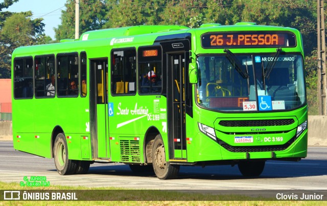 Transportes Santo Antônio DC 3.169 na cidade de Duque de Caxias, Rio de Janeiro, Brasil, por Clovis Junior. Número da foto: #11271890.