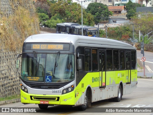 Urca Auto Ônibus 30653 na cidade de Belo Horizonte, Minas Gerais, Brasil, por Adão Raimundo Marcelino. ID da foto: 11273756.