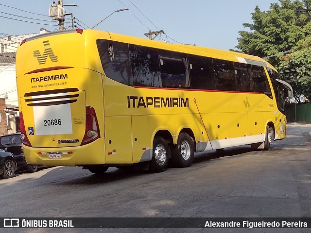 Viação Nova Itapemirim 20686 na cidade de São Paulo, São Paulo, Brasil, por Alexandre Figueiredo Pereira. Número da foto: #11273858.