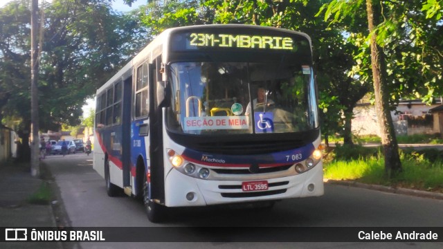 Transportes Machado DC 7.063 na cidade de Duque de Caxias, Rio de Janeiro, Brasil, por Calebe Andrade. ID da foto: 11271255.