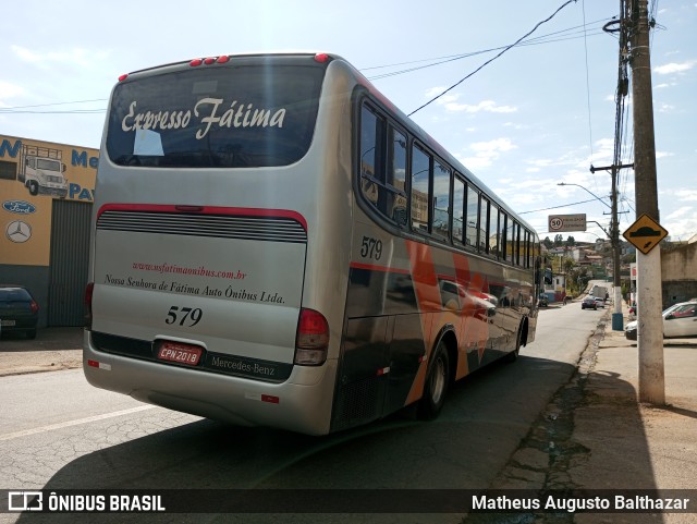 Nossa Senhora de Fátima Auto Ônibus 579 na cidade de Bragança Paulista, São Paulo, Brasil, por Matheus Augusto Balthazar. ID da foto: 11275981.