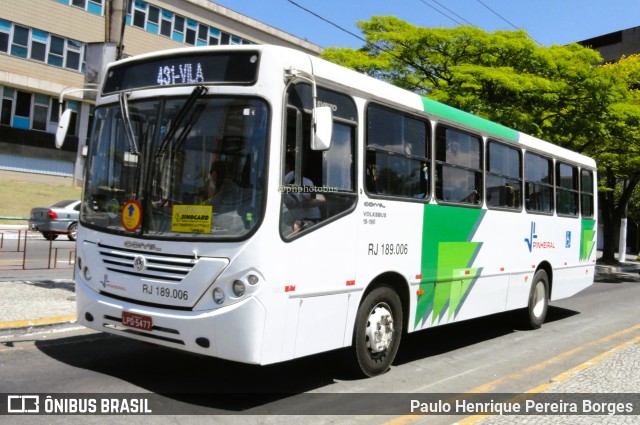 Viação Pinheiral RJ 189.006 na cidade de Volta Redonda, Rio de Janeiro, Brasil, por Paulo Henrique Pereira Borges. Número da foto: #11275589.