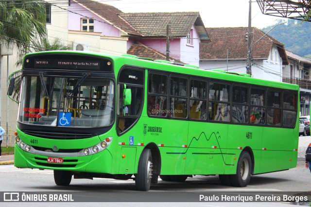 Senhora dos Campos Concessionaria de Transporte Urbano de Jaraguá do Sul 4611 na cidade de Jaraguá do Sul, Santa Catarina, Brasil, por Paulo Henrique Pereira Borges. ID da foto: 11275390.