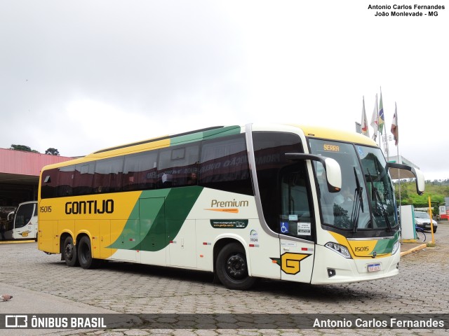 Empresa Gontijo de Transportes 15015 na cidade de João Monlevade, Minas Gerais, Brasil, por Antonio Carlos Fernandes. ID da foto: 11274099.