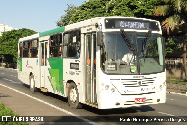 Viação Pinheiral RJ 189.007 na cidade de Volta Redonda, Rio de Janeiro, Brasil, por Paulo Henrique Pereira Borges. Número da foto: #11275608.