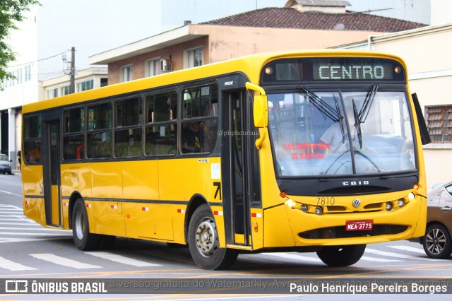 Viação Canarinho 7810 na cidade de Jaraguá do Sul, Santa Catarina, Brasil, por Paulo Henrique Pereira Borges. Número da foto: #11275398.