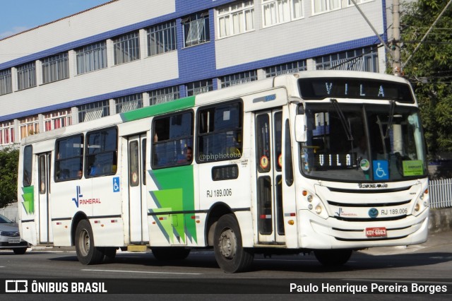 Viação Pinheiral RJ 189.006 na cidade de Volta Redonda, Rio de Janeiro, Brasil, por Paulo Henrique Pereira Borges. Número da foto: #11275598.