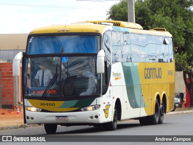 Empresa Gontijo de Transportes 14450 na cidade de Pirapora, Minas Gerais, Brasil, por Andrew Campos. ID da foto: 11275445.