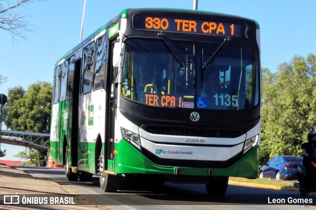 Viação Paraense Cuiabá Transportes 1135 na cidade de Cuiabá, Mato Grosso, Brasil, por Leon Gomes. ID da foto: 11274020.