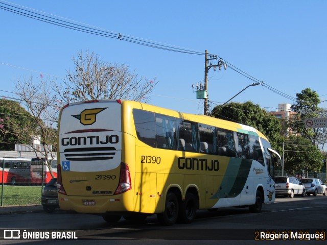 Empresa Gontijo de Transportes 21390 na cidade de São José dos Campos, São Paulo, Brasil, por Rogerio Marques. ID da foto: 11274231.