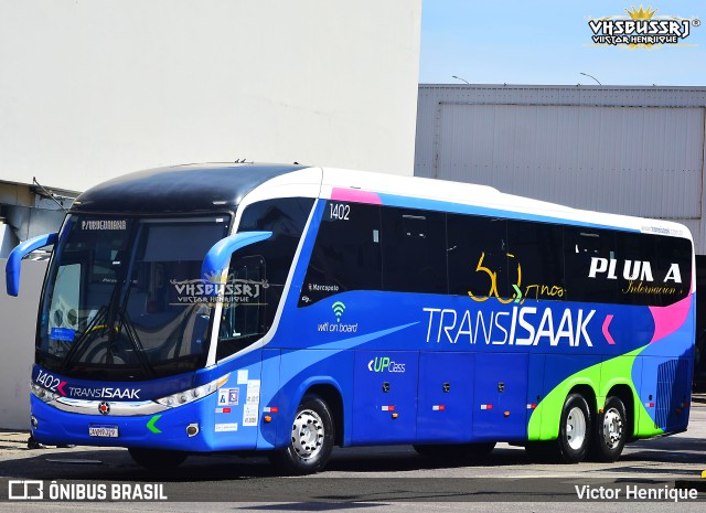 Trans Isaak Turismo 1402 na cidade de Rio de Janeiro, Rio de Janeiro, Brasil, por Victor Henrique. Número da foto: #11275514.