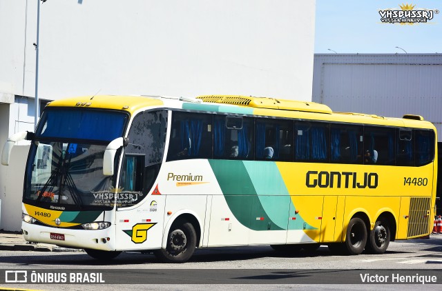 Empresa Gontijo de Transportes 14480 na cidade de Rio de Janeiro, Rio de Janeiro, Brasil, por Victor Henrique. ID da foto: 11275550.