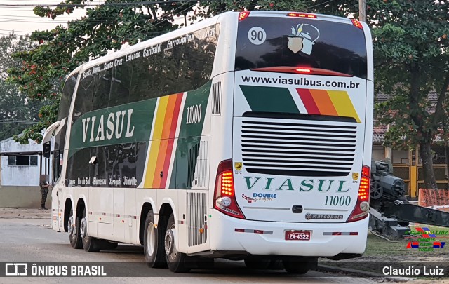 Viasul - Auto Viação Venâncio Aires 11000 na cidade de Rio de Janeiro, Rio de Janeiro, Brasil, por Claudio Luiz. ID da foto: 11274987.