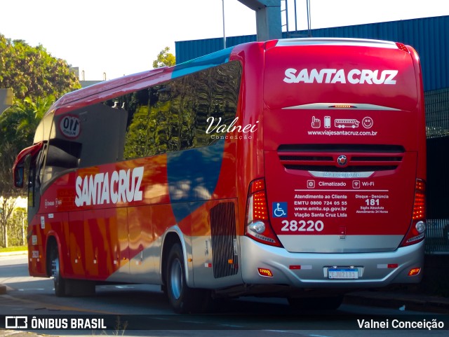 Viação Santa Cruz 28220 na cidade de São Paulo, São Paulo, Brasil, por Valnei Conceição. Número da foto: #11277729.