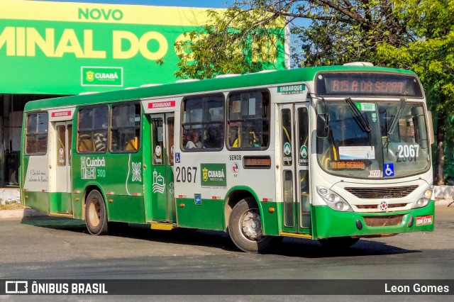 Rápido Cuiabá Transporte Urbano 2067 na cidade de Cuiabá, Mato Grosso, Brasil, por Leon Gomes. ID da foto: 11278850.