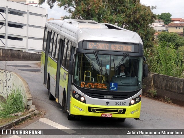 Viação Progresso 20567 na cidade de Belo Horizonte, Minas Gerais, Brasil, por Adão Raimundo Marcelino. ID da foto: 11278609.