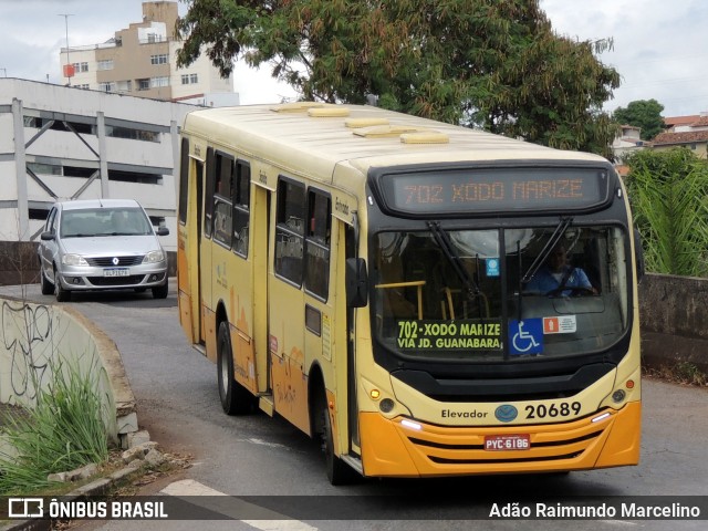 Viação Globo 20689 na cidade de Belo Horizonte, Minas Gerais, Brasil, por Adão Raimundo Marcelino. Número da foto: #11278369.