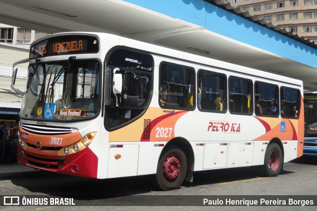 Petro Ita Transportes Coletivos de Passageiros 2027 na cidade de Petrópolis, Rio de Janeiro, Brasil, por Paulo Henrique Pereira Borges. ID da foto: 11277843.