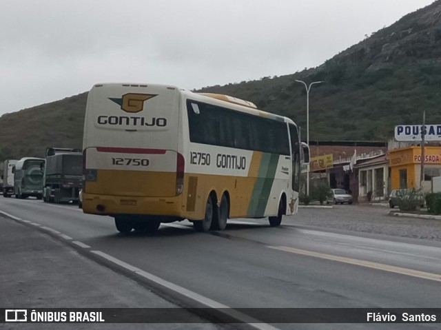 Empresa Gontijo de Transportes 12750 na cidade de Milagres, Bahia, Brasil, por Flávio  Santos. ID da foto: 11276844.