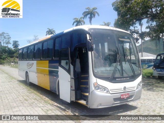 Viação MMM Turística 4451 na cidade de Guapimirim, Rio de Janeiro, Brasil, por Anderson Nascimento . ID da foto: 11276573.