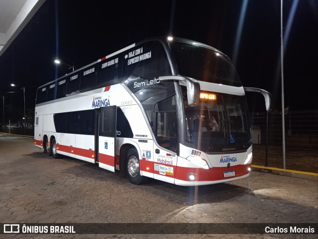 Expresso Maringá 6802 na cidade de Presidente Venceslau, São Paulo, Brasil, por Carlos Morais. Número da foto: #11276585.