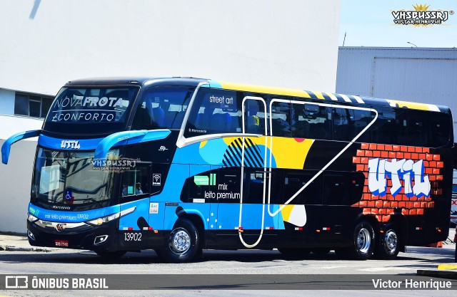 UTIL - União Transporte Interestadual de Luxo 13902 na cidade de Rio de Janeiro, Rio de Janeiro, Brasil, por Victor Henrique. Número da foto: #11277971.