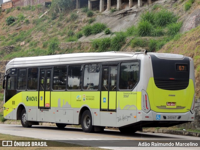 Viação Progresso 20567 na cidade de Belo Horizonte, Minas Gerais, Brasil, por Adão Raimundo Marcelino. ID da foto: 11278620.