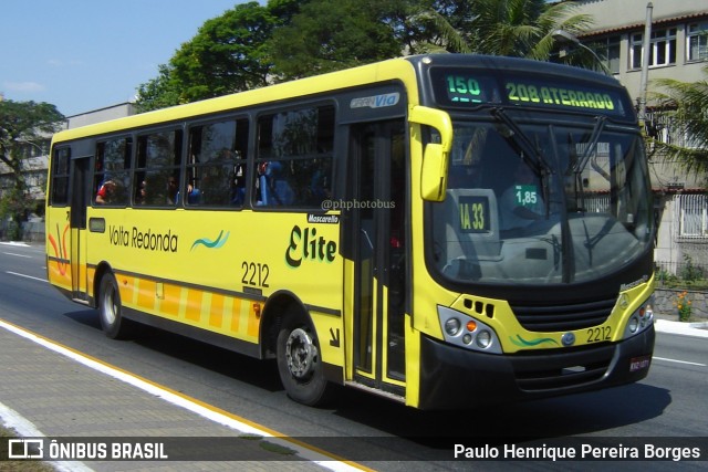 Viação Elite 2212 na cidade de Volta Redonda, Rio de Janeiro, Brasil, por Paulo Henrique Pereira Borges. Número da foto: #11277918.