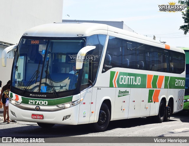 Empresa Gontijo de Transportes 21700 na cidade de Rio de Janeiro, Rio de Janeiro, Brasil, por Victor Henrique. ID da foto: 11278033.