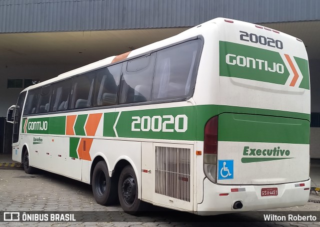 Empresa Gontijo de Transportes 20020 na cidade de Governador Valadares, Minas Gerais, Brasil, por Wilton Roberto. ID da foto: 11279346.