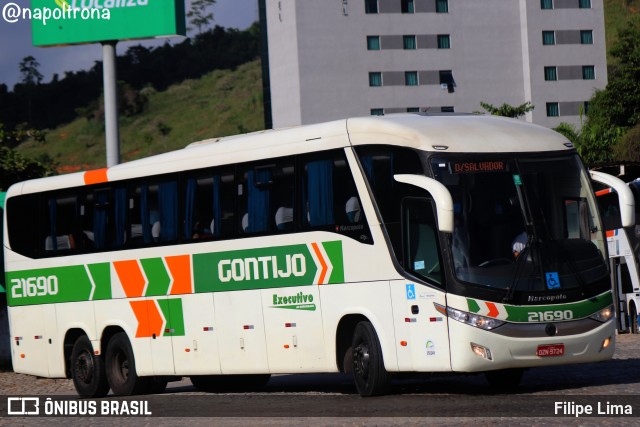 Empresa Gontijo de Transportes 21690 na cidade de Teófilo Otoni, Minas Gerais, Brasil, por Filipe Lima. Número da foto: #11280580.