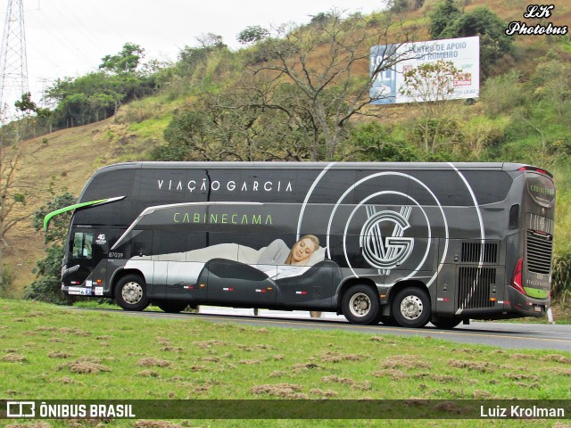 Viação Garcia 87039 na cidade de Aparecida, São Paulo, Brasil, por Luiz Krolman. Número da foto: #11280257.