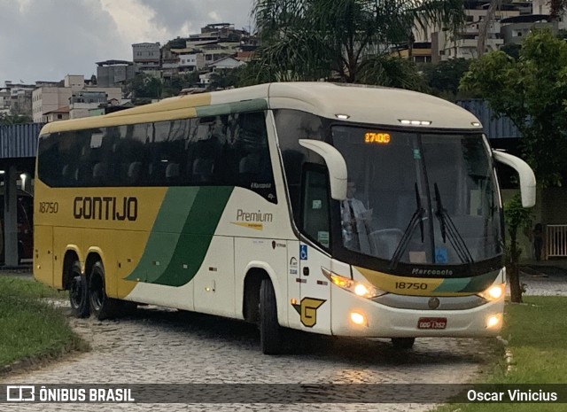 Empresa Gontijo de Transportes 18750 na cidade de Juiz de Fora, Minas Gerais, Brasil, por Oscar Vinicius . ID da foto: 11280405.