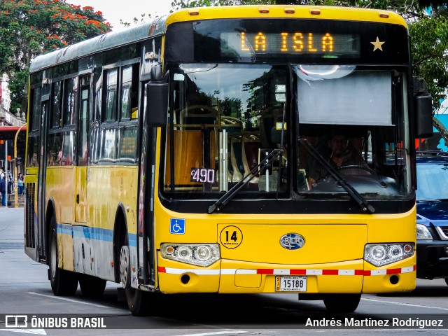 AMSA - Autotransportes Moravia 14 na cidade de San José, San José, Costa Rica, por Andrés Martínez Rodríguez. ID da foto: 11279785.