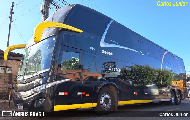 Ônibus Particulares 5408 na cidade de Trindade, Goiás, Brasil, por Carlos Júnior. ID da foto: 11279536.