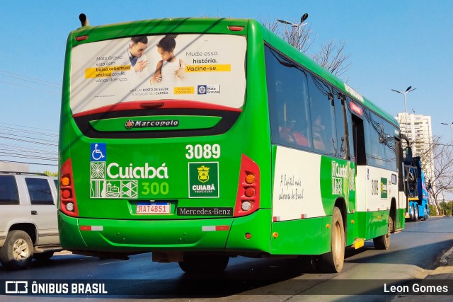 Expresso Caribus Transportes 3089 na cidade de Cuiabá, Mato Grosso, Brasil, por Leon Gomes. Número da foto: #11280977.