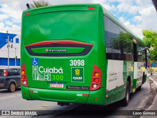 Expresso Caribus Transportes 3098 na cidade de Cuiabá, Mato Grosso, Brasil, por Leon Gomes. Número da foto: #11281006.